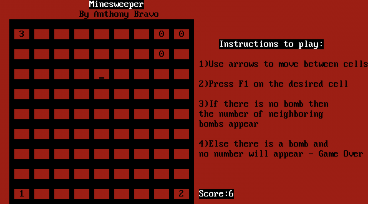 Minesweeper project