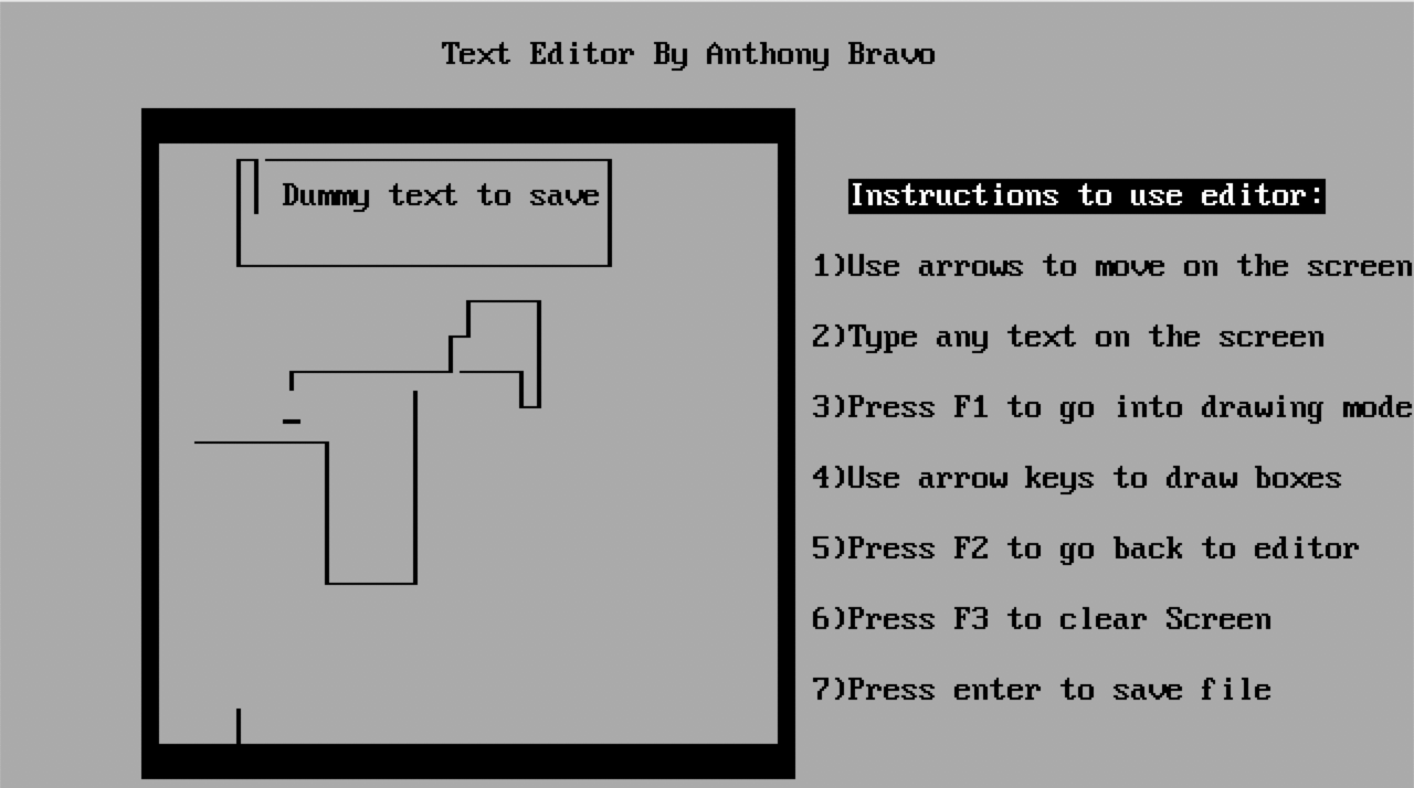 text editor project